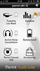 Parrot Zik iphone app