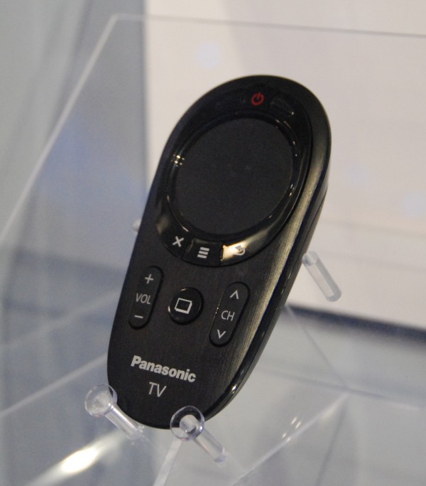 AV Blog CES2012 Panasonic new flatscreen touchpad remote